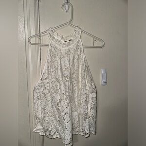 White Lacey Tank Top🦢